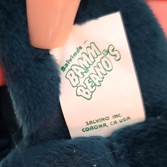 Bamm Beanos Vtg Collectible Cal Ripken Jr Green Bear #8 1998  9" NWT - Picture 6 of 9